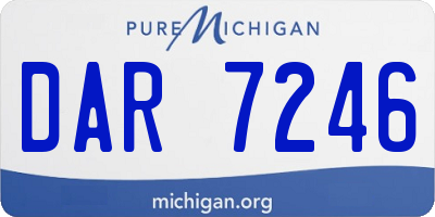MI license plate DAR7246