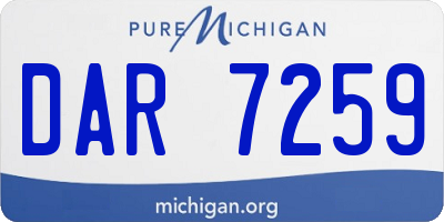 MI license plate DAR7259
