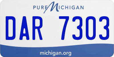 MI license plate DAR7303