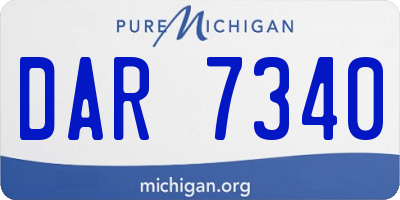 MI license plate DAR7340