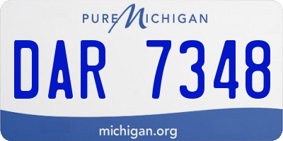 MI license plate DAR7348
