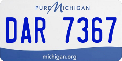 MI license plate DAR7367