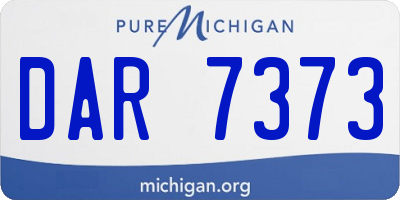 MI license plate DAR7373