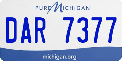 MI license plate DAR7377