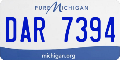 MI license plate DAR7394