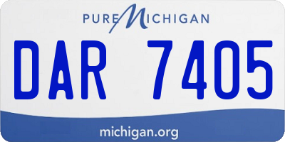 MI license plate DAR7405