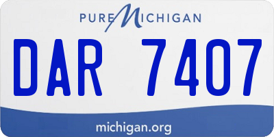 MI license plate DAR7407