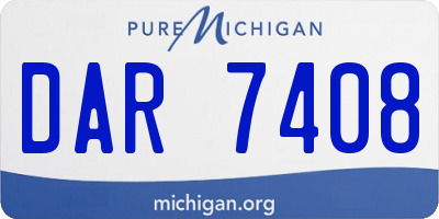 MI license plate DAR7408
