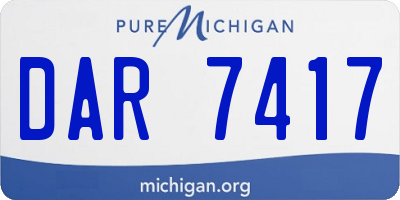 MI license plate DAR7417