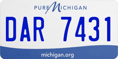 MI license plate DAR7431