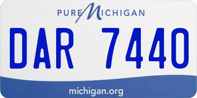 MI license plate DAR7440