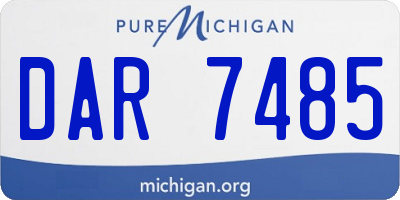 MI license plate DAR7485