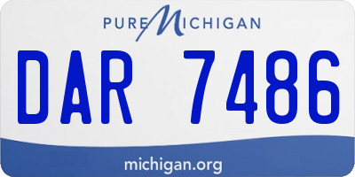 MI license plate DAR7486