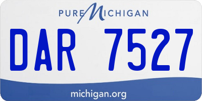 MI license plate DAR7527