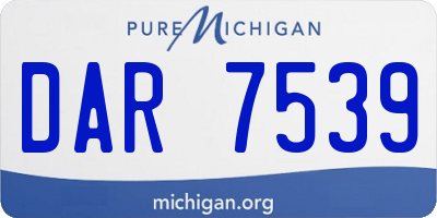 MI license plate DAR7539