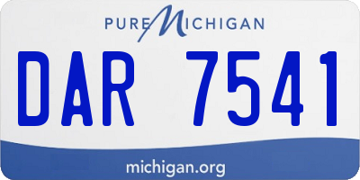 MI license plate DAR7541