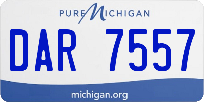 MI license plate DAR7557