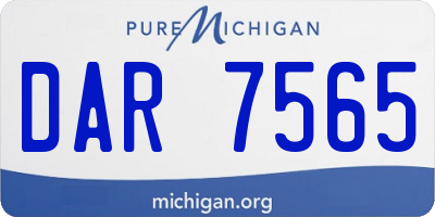 MI license plate DAR7565
