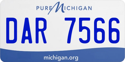 MI license plate DAR7566