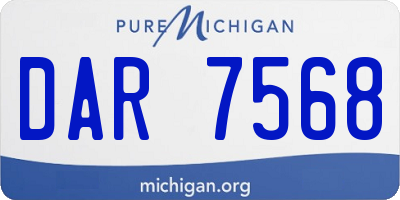 MI license plate DAR7568