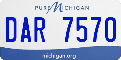 MI license plate DAR7570
