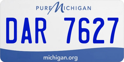 MI license plate DAR7627