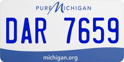 MI license plate DAR7659