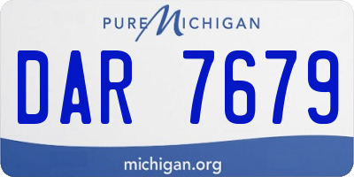 MI license plate DAR7679
