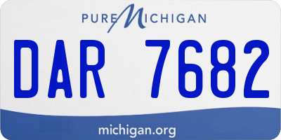 MI license plate DAR7682