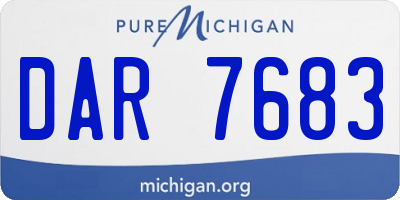 MI license plate DAR7683