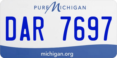 MI license plate DAR7697