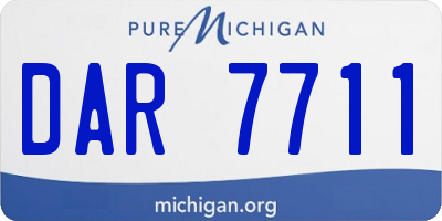 MI license plate DAR7711