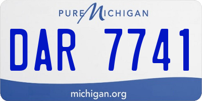 MI license plate DAR7741