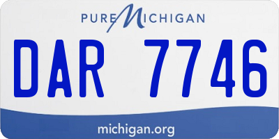 MI license plate DAR7746
