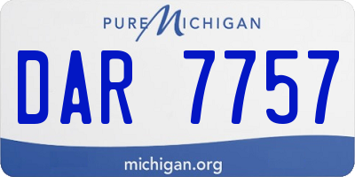MI license plate DAR7757