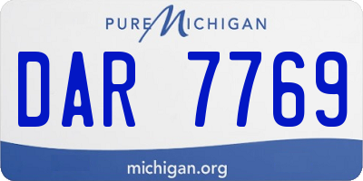 MI license plate DAR7769