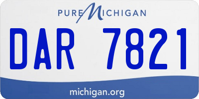 MI license plate DAR7821