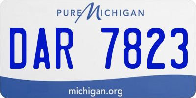 MI license plate DAR7823