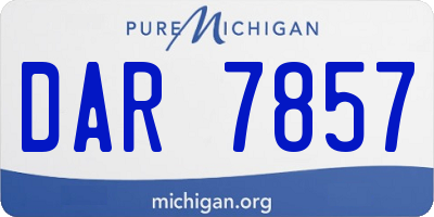 MI license plate DAR7857