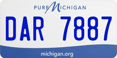 MI license plate DAR7887