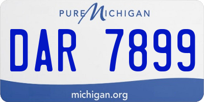 MI license plate DAR7899