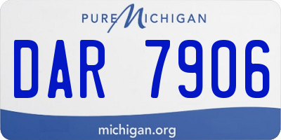 MI license plate DAR7906