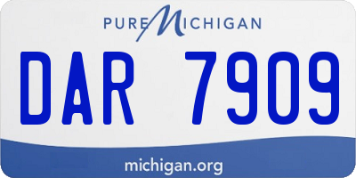 MI license plate DAR7909