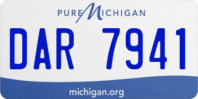 MI license plate DAR7941