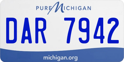 MI license plate DAR7942