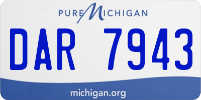 MI license plate DAR7943
