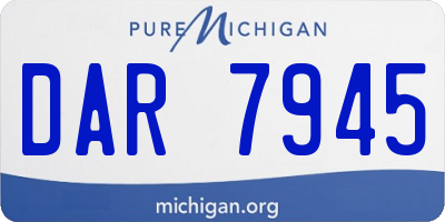 MI license plate DAR7945