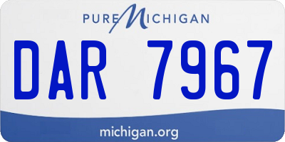 MI license plate DAR7967