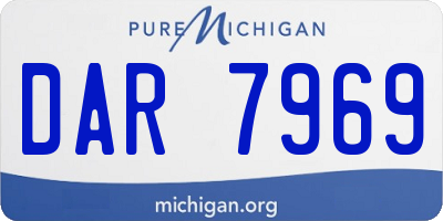 MI license plate DAR7969