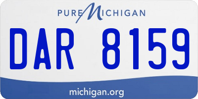 MI license plate DAR8159